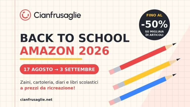 back to school amazon 2026 offerte materiale scolastico e libri scolastici