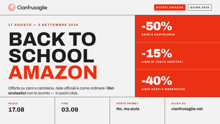 back to school amazon 2026 offerte materiale scolastico e libri scolastici